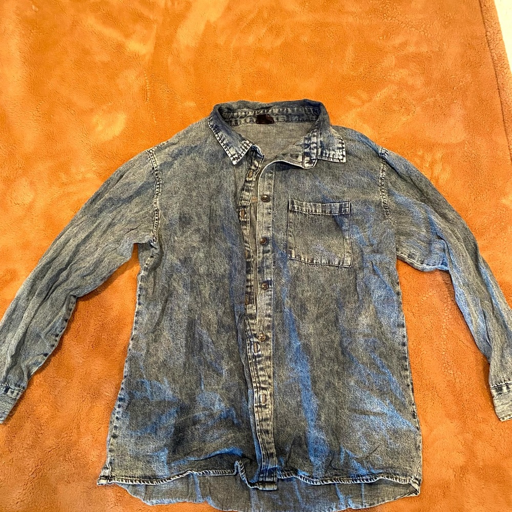 Denim oversized shirt